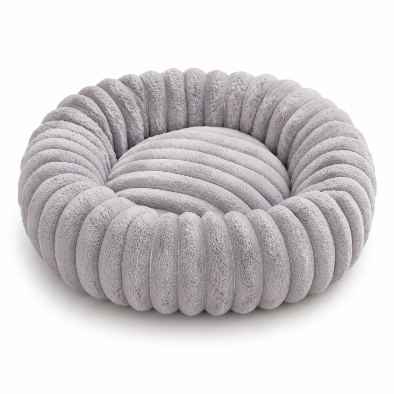 Cama Redonda Afelpada para Perros y Gatos