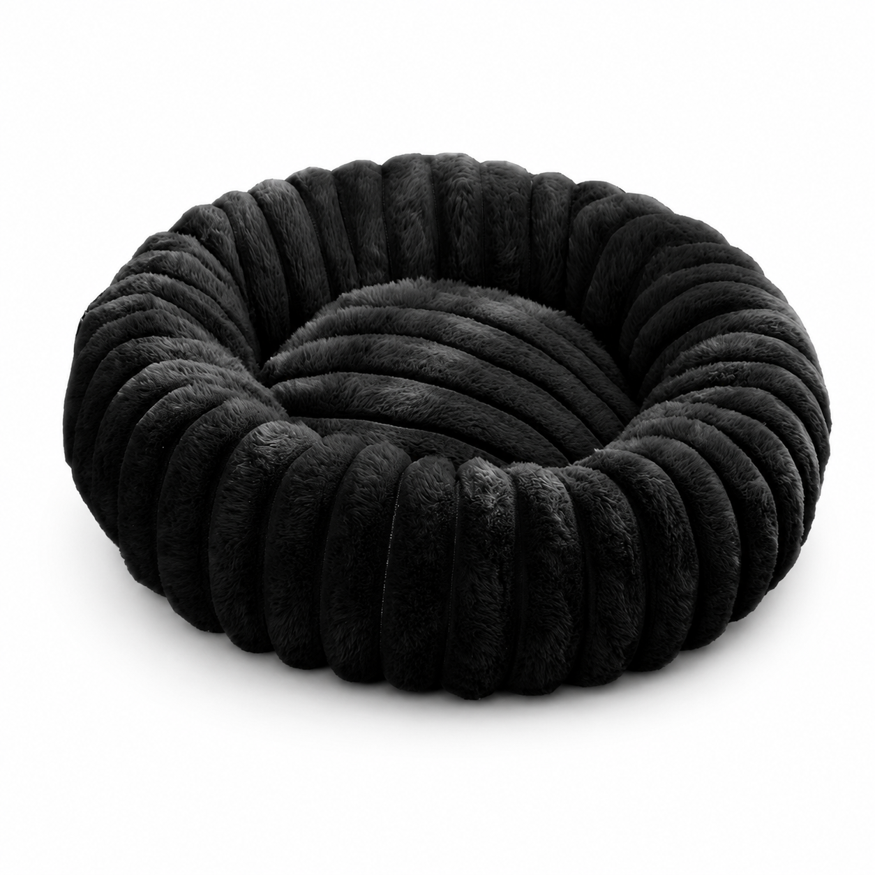 Cama Redonda Afelpada para Perros y Gatos