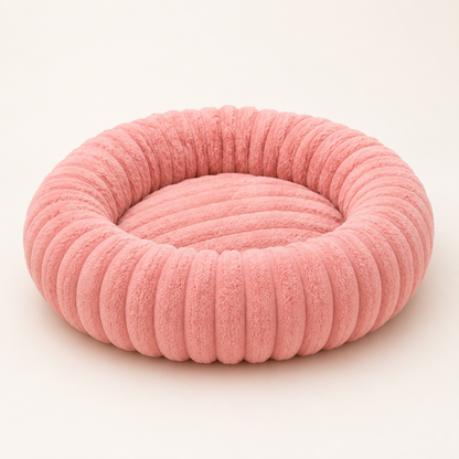 Cama Redonda Afelpada para Perros y Gatos
