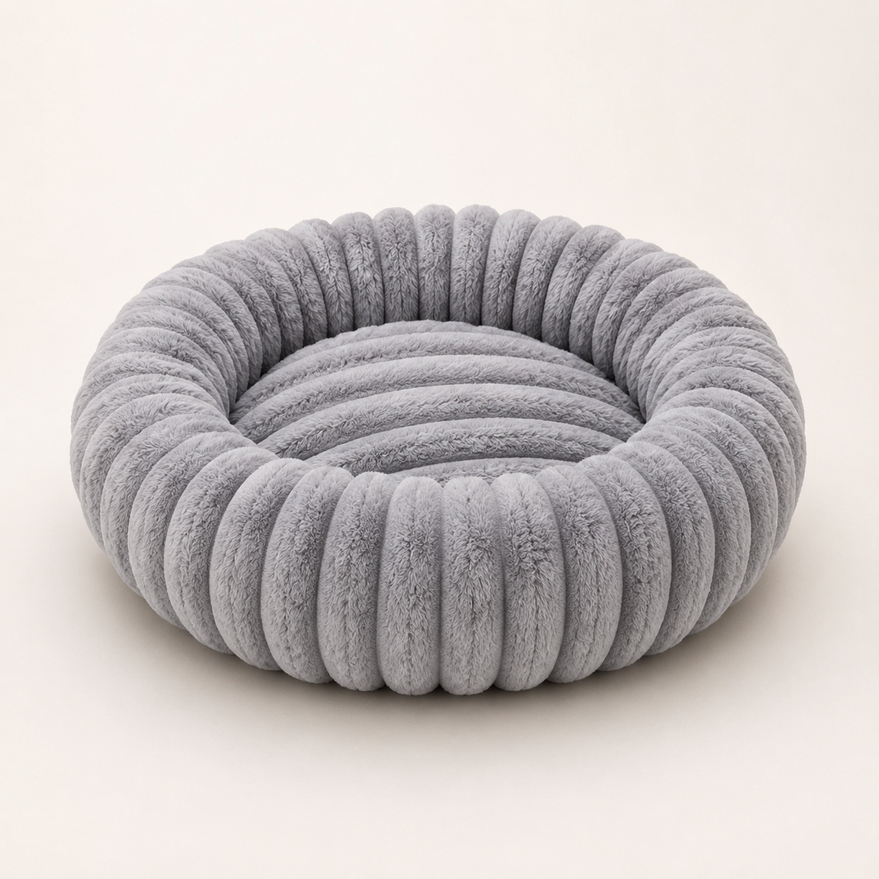 Cama Redonda Afelpada para Perros y Gatos